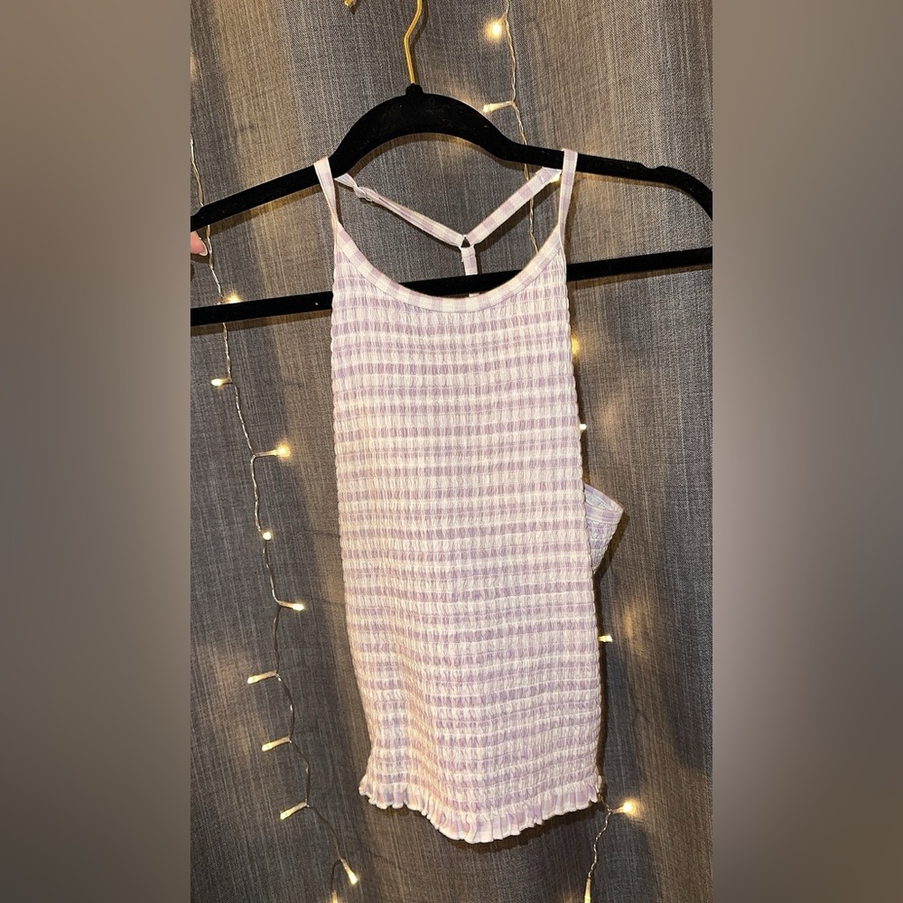PURPLE HALTER TOP